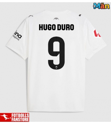 Valencia Hugo Duro #9 Hemmatröja 2025-26 Kortärmad